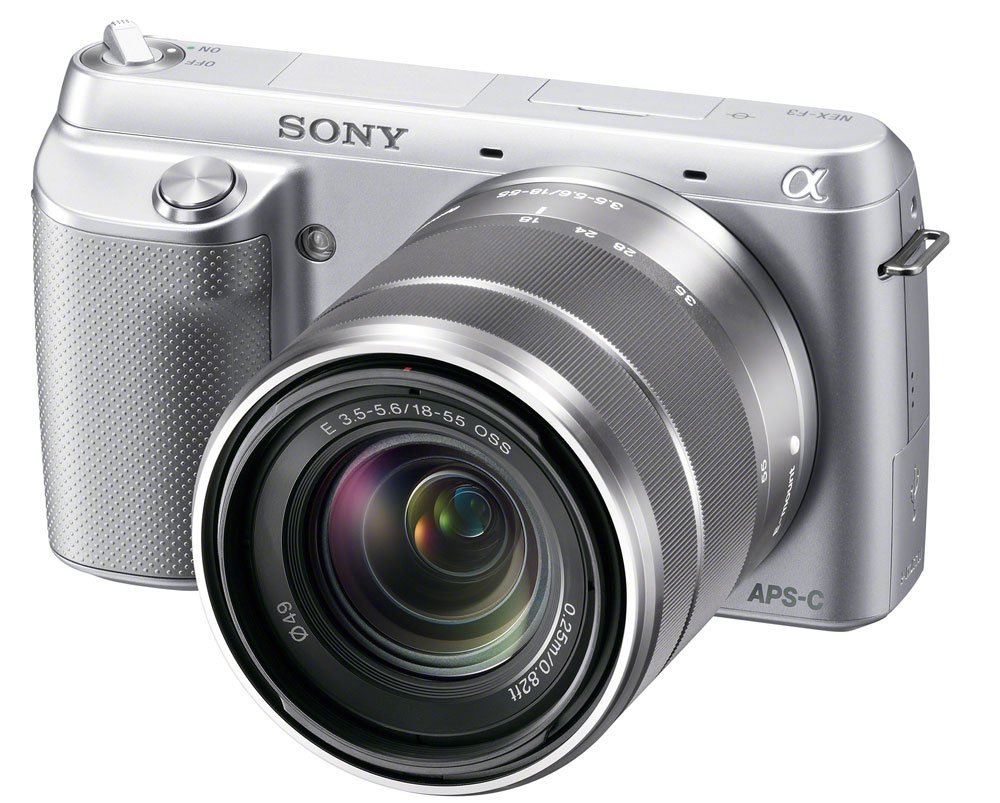 Sony NEX-F3K/S 16.1 MP Compact System Camera with 18-55mm Lens (Silver)