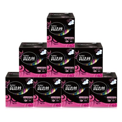 Kotex高洁丝 尊享系列卫生巾 丝薄双质感面层日用240mm 10片*8包