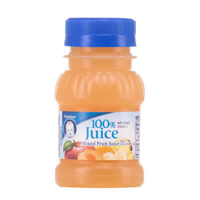 Gerber嘉宝 婴儿辅食混合果汁 118ml*4瓶