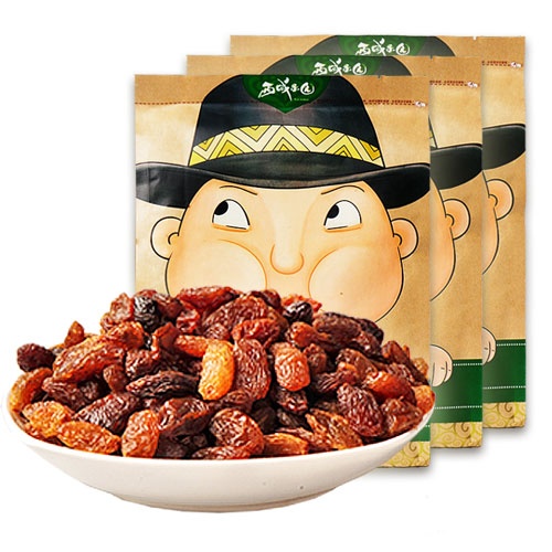 西域果园 玫瑰红葡萄干360g*3 (产地直送)
