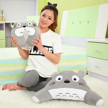 提莫 卡通腰枕靠垫 颈枕腰靠2件套