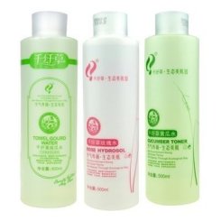 千纤草 丝瓜水 黄瓜水 玫瑰水 套装500ml *3瓶