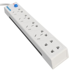 PHILIPS 飞利浦 可恢复式超功率自动断电新型防火插座(6位3米)