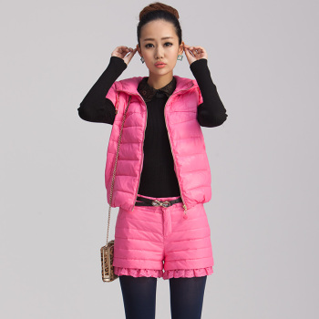 香影 时尚连帽羽绒马甲 3色可选