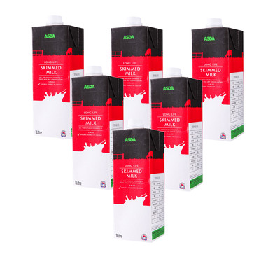 ASDA 艾思达 脱脂牛奶 1L*6盒(英国进口)