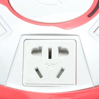 TOP 突破 TOP5C 炫彩系列儿童安全防过载 智能插座 全长3米(草莓红)