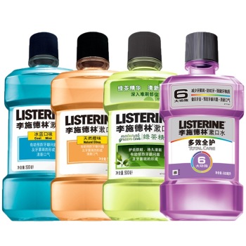 Listerine 李施德林 漱口水全家福套装(共4瓶)