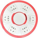 TOP 突破 TOP5C炫彩系列儿童安全防过载 智能插座 全长3米(草莓红)