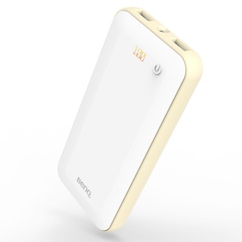 BenQ明基 聚合物移动电源EV1200双USB输出智能充电宝12000毫安+赠保温杯