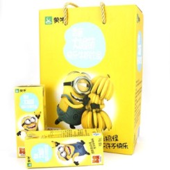 蒙牛 香蕉大眼萌 快乐牛奶190ml*12 礼盒装