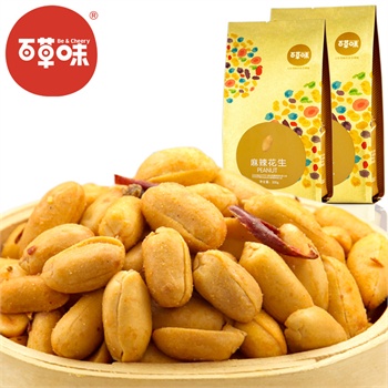 百草味 麻辣花生200g(凑单品)