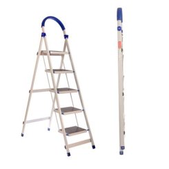 MILIN密林 ML-TB05宽踏板家用五步梯子 白色