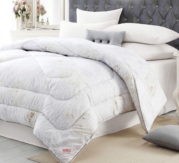 南极人 超柔欧式磨绒印花被芯加厚棉被 亲肤双人被5斤被子 200*230cm