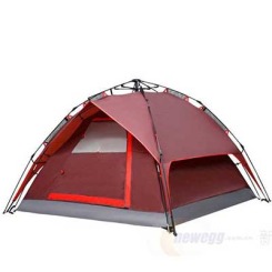 FALCON PLAN 猎鹰计划 户外双层多人三用自动帐篷 1YYZP14002 紫红色