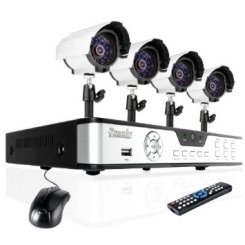 ZMODO智美达 4路安防监控套装ZMD-KDA4-BARCZ4ZP(黑+银色)