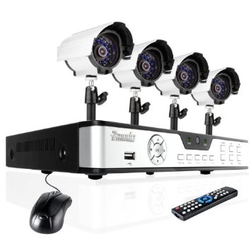 ZMODO智美达 4路安防监控套装ZMD-KDA4-BARCZ4ZP(黑+银色)