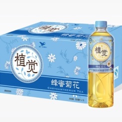 统一 植觉 蜂蜜菊花 500ml*15瓶 整箱 天然植物茶饮料