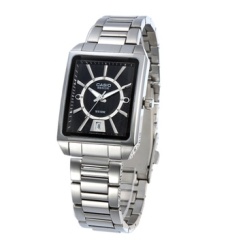 11月10日16:00开抢:CASIO 卡西欧 个性方形表盘典雅商务石英男表BEM-120D-1A