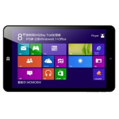 Ployer普耐尔 MOMO8 W 英特尔四核win8平板电脑(2G/16G/8.0英寸1280*800IPS屏/正版windows8.1)黑色