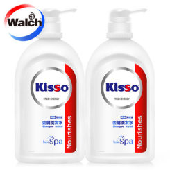 Walch威露士 Kisso极是 无硅油去屑洗发水 补湿强韧洗发露600mlx2瓶