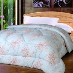 吉祥三宝 超柔暖绒加厚伊人居冬被 200*230cm 天蓝色