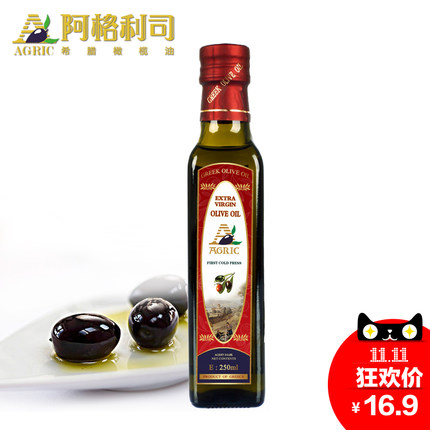 AGRIC阿格利司 希腊进口特级初榨橄榄油 250ml