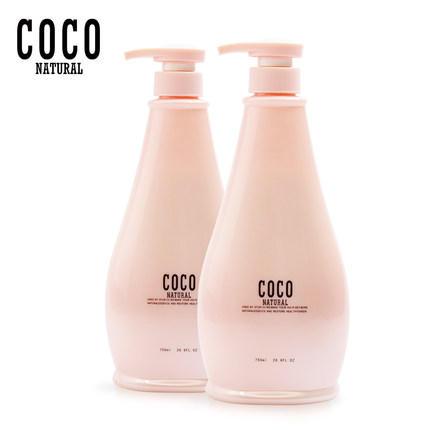 coconatural洗发水750ml+护发素750ml套装