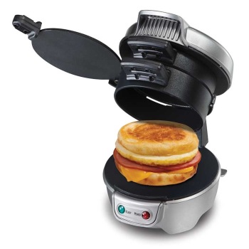 Hamilton Beach 汉美驰 25475-CN早餐机 汉堡包机(银色)