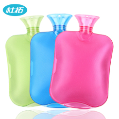 杜拓 PVC热水袋 大号防爆冲注水非橡胶加厚灌水暖水袋暖手宝2L 多色可选