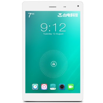 Teclast台电 G17四核7英寸平板电脑(MT8389/1280×800/3G通话/1G+8G)前白后银