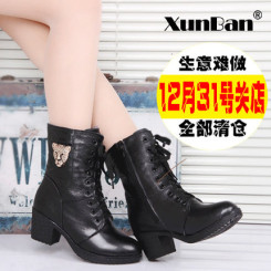 天猫寻伴女鞋旗舰店 全店真皮鞋靴清仓甩卖 12月31日关店了