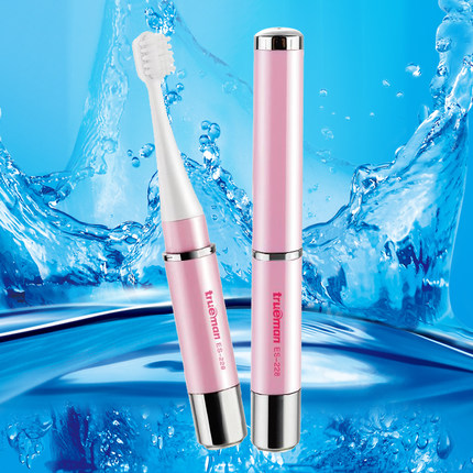 Trueman真汉子 ES-228 儿童成人超声波自动牙刷 全身水洗干电池软毛刷