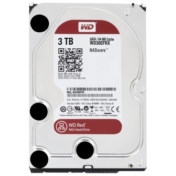 WD西部数据 红盘 3TB SATA6Gb/s 64M 台式机硬盘 WD30EFRX