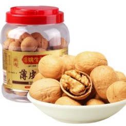 姚生记 薄皮核桃 新疆大核桃500g 罐装*2