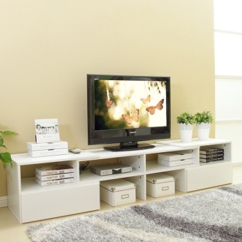 Medas美达斯 双抽伸缩简约时尚组合电视柜+凑单品