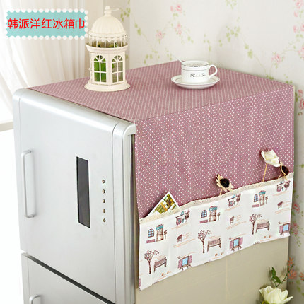 华丽莱 米拉贝尔冰箱罩巾 方形欧式简约冰箱防尘罩 通用收纳冰箱套