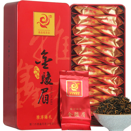 雅鑫苑 金骏眉红茶 特级武夷山茶叶120g 礼盒装