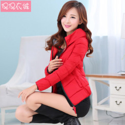 侃侃衣诚 休闲短款棉袄 大码棉服棉衣 女冬装修身外套 5色可选