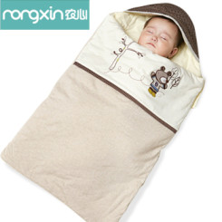 农心 无甲醛棉婴儿纯棉加厚抱被/抱毯 46*88cm 3色可选