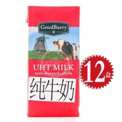 Good Burry谷德堡 低脂纯牛奶 1L*12盒
