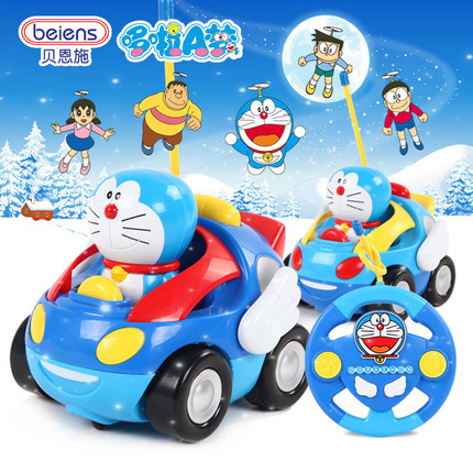 beiens贝恩施 哆啦a梦遥控车 男孩电动遥控汽车宝宝儿童玩具车