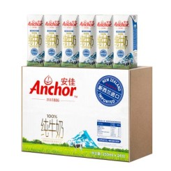 Anchor安佳 全脂纯牛奶250ml*24盒 新西兰进口牛奶