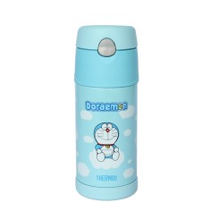 THERMOS膳魔师 保温杯儿童多啦A梦机器猫吸管水杯B2011(DRM) 350ml 蓝色