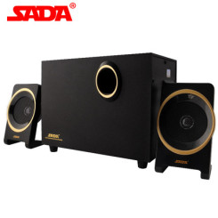 SADA赛达 SL-8018笔记本USB2.1木质台式电脑音响 多媒体小音箱低音炮