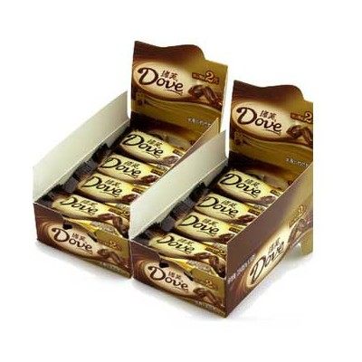 Dove德芙 牛奶巧克力排块448g 盒装实惠32片