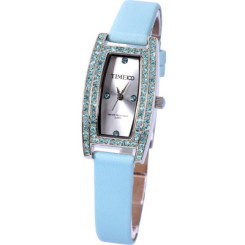 Time100 时光一百 镶钻宝石方形皮带女士石英表W50044L 3色可选