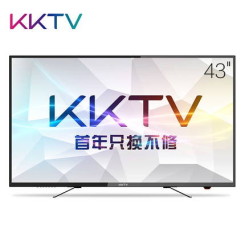 kktv K43 43吋8核硬屏高清液晶电视机 阿里云LED智能WIFI平板电视