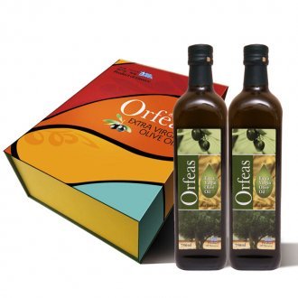 orfeas希尔维斯 特级初榨橄榄油礼盒 750ml*2瓶 希腊进口