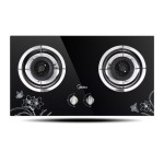 Midea美的 Q213B嵌入式双灶台式燃气灶 煤天然气液化气玻璃猛火