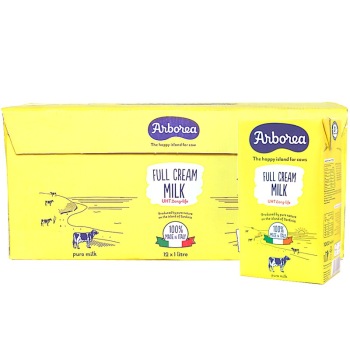 Arborea漂亮牛 全脂纯牛奶 1Lx12盒 意大利进口牛奶